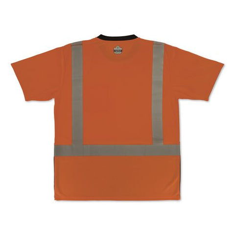 Glowear 8286bk Class 2 Essential Hi-vis T-shirt With Black Bottom, Large, Orange