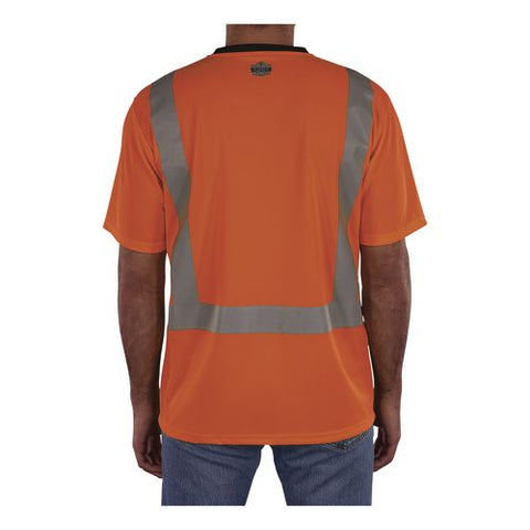 Glowear 8286bk Class 2 Essential Hi-vis T-shirt With Black Bottom, X-large, Orange
