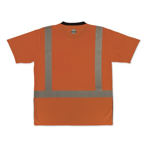Glowear 8286bk Class 2 Essential Hi-vis T-shirt With Black Bottom, 2x-large, Orange