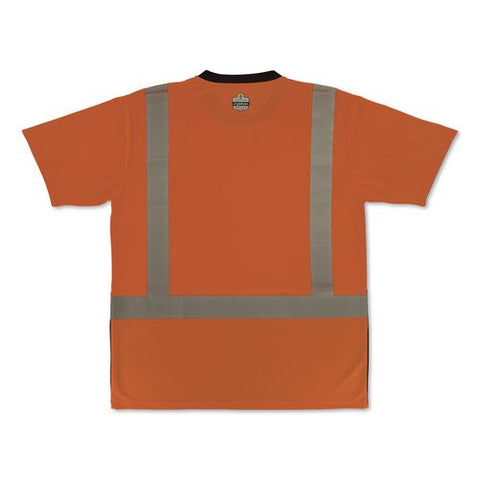 Glowear 8286bk Class 2 Essential Hi-vis T-shirt With Black Bottom, 3x-large, Orange