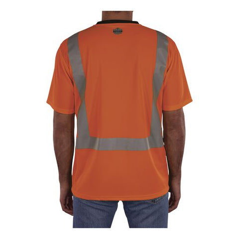 Glowear 8286bk Class 2 Essential Hi-vis T-shirt With Black Bottom, 3x-large, Orange