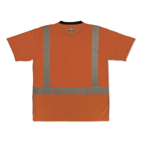 Glowear 8286bk Class 2 Essential Hi-vis T-shirt With Black Bottom, 4x-large, Orange