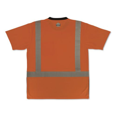 Glowear 8286bk Class 2 Essential Hi-vis T-shirt With Black Bottom, 5x-large, Orange