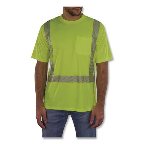 Glowear 8292 Class 2 Performance Hi-vis T-shirt, 4x-large, Lime