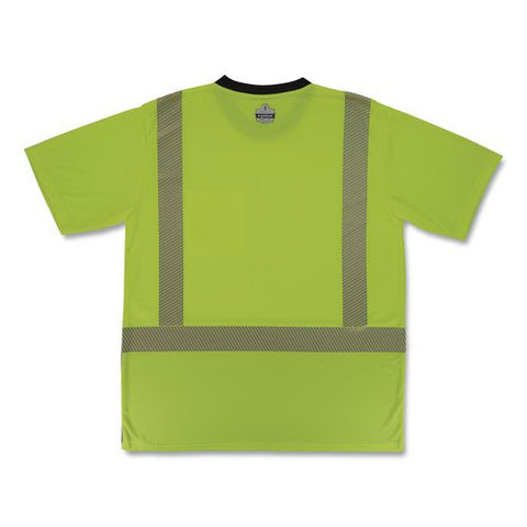 Glowear 8294bk Class 2 Performance Hi-vis T-shirt With Black Bottom, Medium, Lime