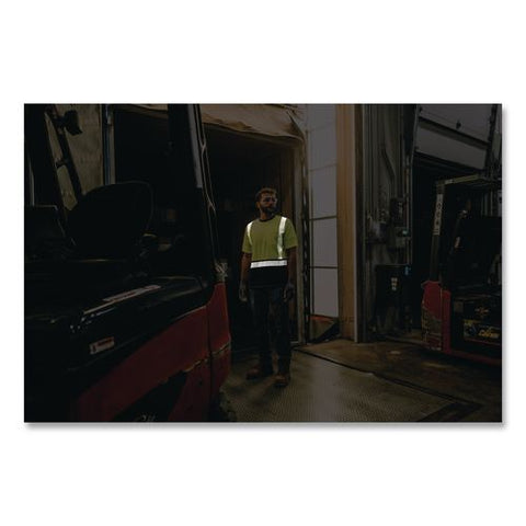 Glowear 8294bk Class 2 Performance Hi-vis T-shirt With Black Bottom, Medium, Lime