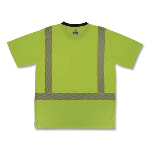 Glowear 8294bk Class 2 Performance Hi-vis T-shirt With Black Bottom, Large, Lime