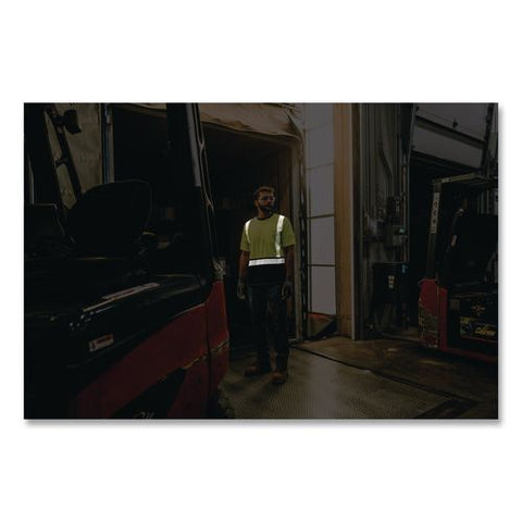 Glowear 8294bk Class 2 Performance Hi-vis T-shirt With Black Bottom, 5x-large, Lime