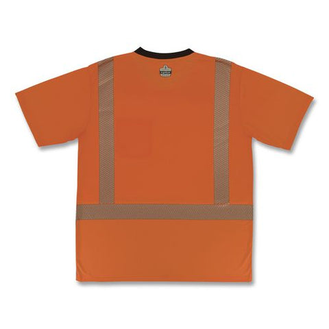Glowear 8294bk Class 2 Performance Hi-vis T-shirt With Black Bottom, Large, Orange
