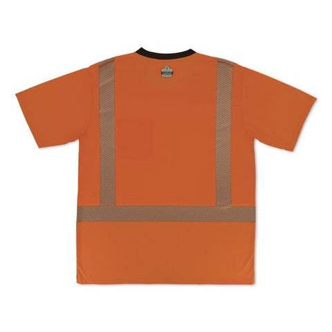 Glowear 8294bk Class 2 Performance Hi-vis T-shirt With Black Bottom, 2x-large, Orange