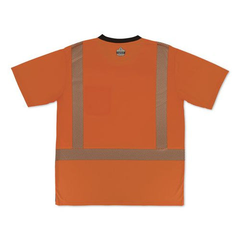 Glowear 8294bk Class 2 Performance Hi-vis T-shirt With Black Bottom, 3x-large, Orange