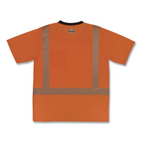 Glowear 8294bk Class 2 Performance Hi-vis T-shirt With Black Bottom, 5x-large, Orange