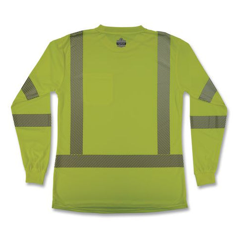 Glowear 8387 Class 3 Women's Performance Hi-vis Long Sleeve T-shirt, 3x-large, Lime