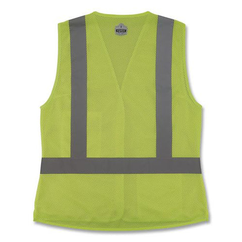 Glowear 8210hlw-s Class 2 Women's Hi-vis Vest With Hook-and-loop, Polyester, Large, Lime