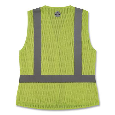 Glowear 8210hlw-s Class 2 Women's Hi-vis Vest With Hook-and-loop, Polyester, 2x-large, Lime