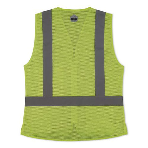 Glowear 8210zw-s Class 2 Women's Hi-vis Vest With Zipper, Polyester, 3x-large, Lime