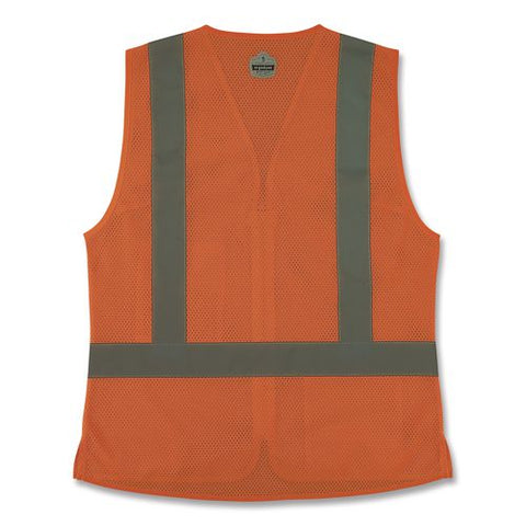 Glowear 8210zw-s Class 2 Women's Hi-vis Vest With Zipper, Polyester, Medium, Orange
