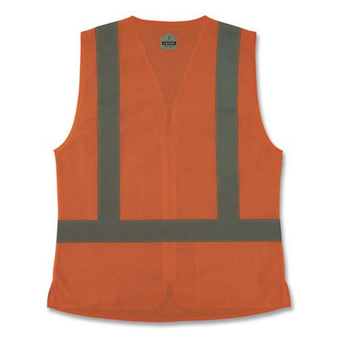 Glowear 8210zw-s Class 2 Women's Hi-vis Vest With Zipper, Polyester, 3x-large, Orange