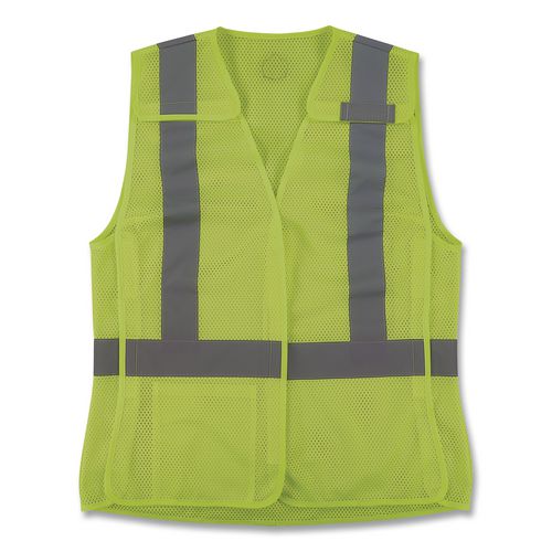 Glowear 8215baw-s Class 2 Women's Hi-vis Breakaway Vest With Hook-and-loop, Polyester, Medium, Lime