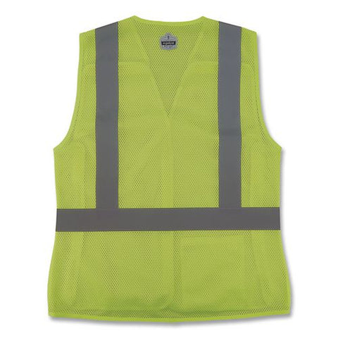 Glowear 8215baw-s Class 2 Women's Hi-vis Breakaway Vest With Hook-and-loop, Polyester, Large, Lime