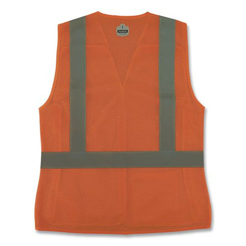 Glowear 8215baw-s Class 2 Women's Hi-vis Breakaway Vest With Hook-and-loop, Polyester, Small, Orange