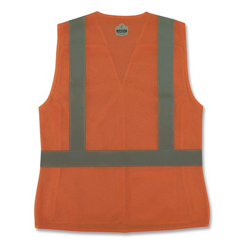 Glowear 8215baw-s Class 2 Women's Hi-vis Breakaway Vest With Hook-and-loop, Polyester, Large, Orange