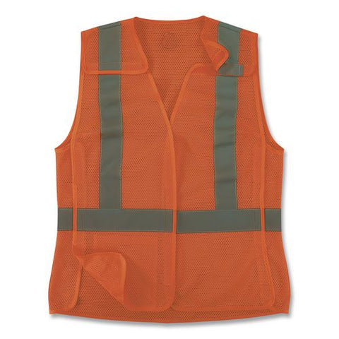 Glowear 8215baw-s Class 2 Women's Hi-vis Breakaway Vest With Hook-and-loop, Polyester, X-large, Orange