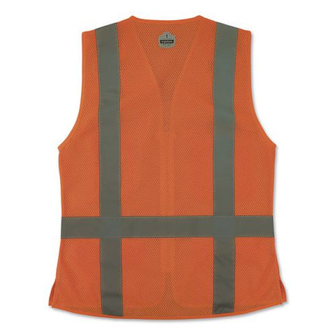 Glowear 8247zw-s Class 2 Women's Hi-vis Surveyor Vest With Zipper, Polyester, 2x-large, Orange