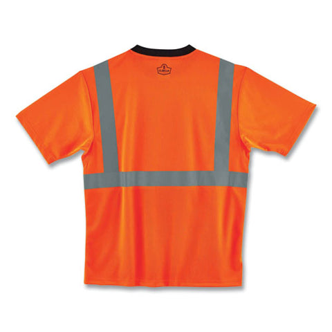 Glowear 8289bk Class 2 Hi-vis T-shirt With Black Bottom, 4x-large, Orange