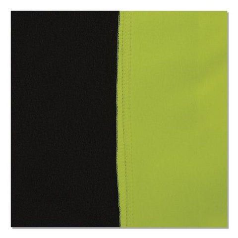 Glowear 8312bk Class 3 Essential Hi-vis Hooded Zip-up Sweatshirt With Black Bottom, X-large, Lime