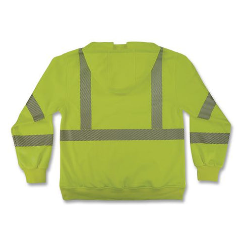 Glowear 8304w Class 3 Women's Performance Hi-vis Hooded Sweatshirt, X-large, Lime