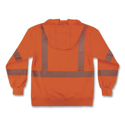 Glowear 8304w Class 3 Women's Performance Hi-vis Hooded Sweatshirt, 3x-large, Orange