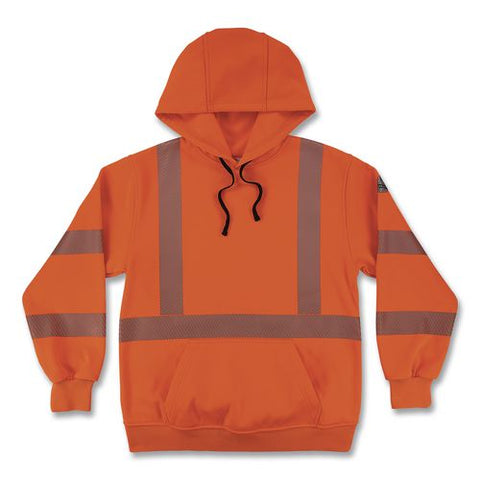 Glowear 8304w Class 3 Women's Performance Hi-vis Hooded Sweatshirt, 3x-large, Orange