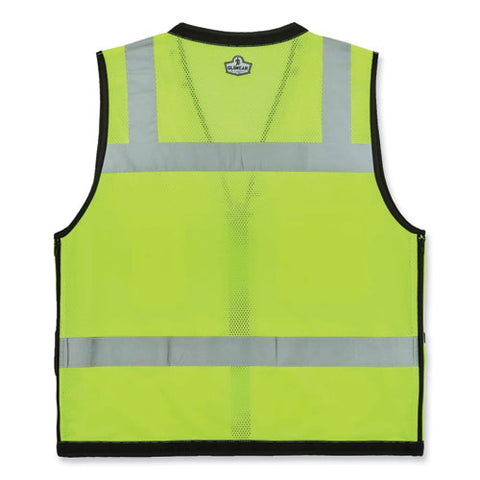 Glowear 8253hdz Class 2 Heavy-duty Mesh Surveyors Vest, Polyester, 2x-large/3x-large, Lime