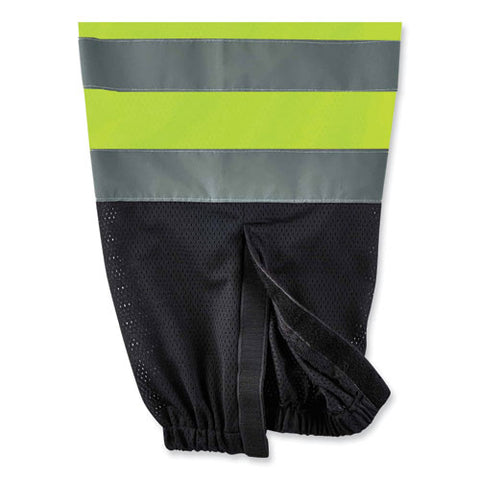 Glowear 8910bk Class E Hi-vis Pants With Black Bottom, Polyester, 2x-large/3x-large, Lime