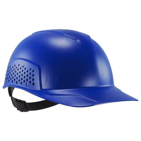 Skullerz 8951 Vented Hard Shell Bump Cap, Short Brim, Blue