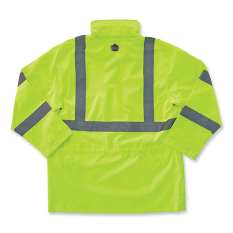 Glowear 8365 Class 3 Hi-vis Rain Jacket, Polyester, 2x-large, Lime