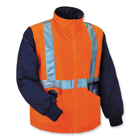 Glowear 8385 Class 3 Hi-vis 4-in-1 Jacket, X-large, Orange