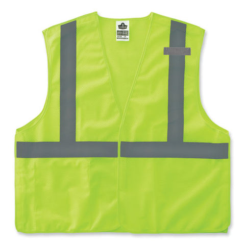 Glowear 8215ba-s Single Size Class 2 Economy Breakaway Mesh Vest, Polyester, X-small, Lime