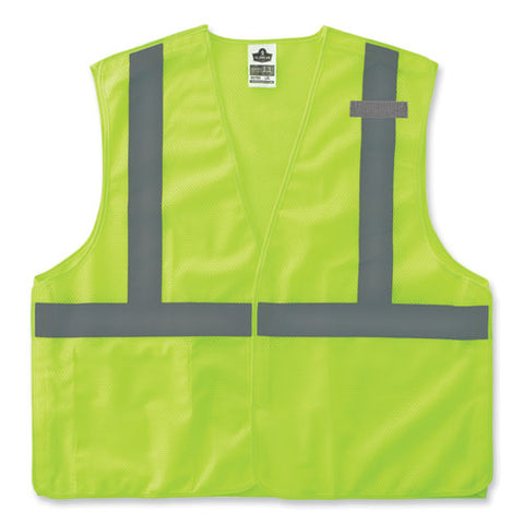 Glowear 8215ba-s Single Size Class 2 Economy Breakaway Mesh Vest, Polyester, 4x-large, Lime