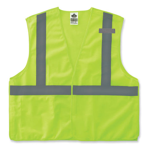 Glowear 8215ba-s Single Size Class 2 Economy Breakaway Mesh Vest, Polyester, 5x-large, Lime