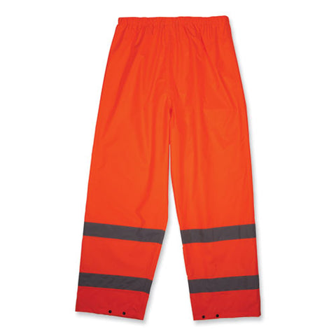 Glowear 8916 Class E Lightweight Hi-vis Rain Pants, X-large, Orange