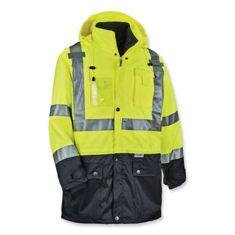 Glowear 8388 Class 3/2 Hi-vis Thermal Jacket Kit, X-large, Lime