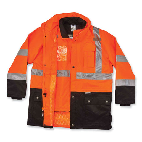 Glowear 8388 Class 3/2 Hi-vis Thermal Jacket Kit, Large, Orange