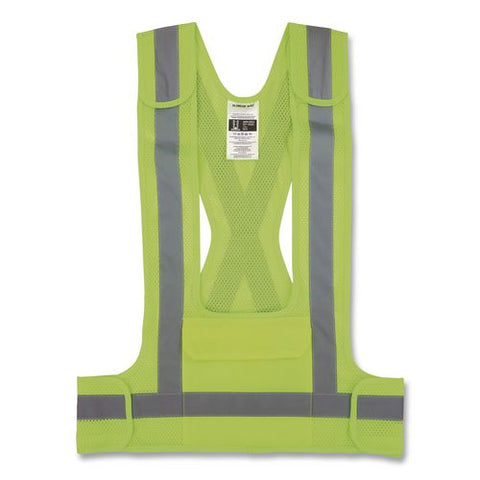 Glowear 8142ba Breakaway Type O Class 1 Hi-vis Safety Vest, Polyester, Small/medium, Lime