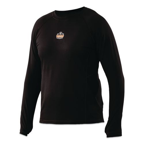 N-ferno 6435 Midweight Long Sleeve Base Layer Shirt, Small, Black