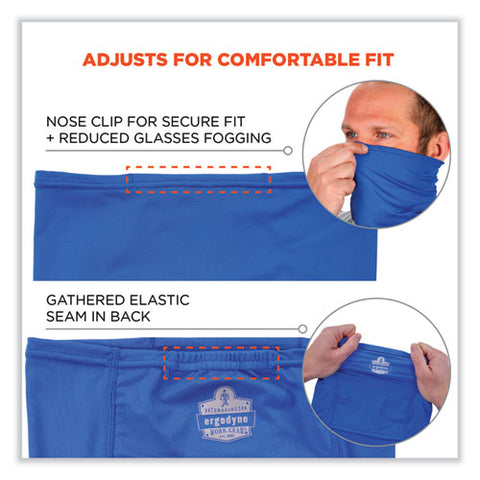 Chill-its 6483 Cooling Neck Gaiter Bandana Pocket, Polyester/spandex, Large/x-large, Blue