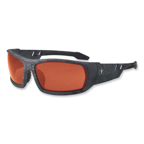 Skullerz Odin Safety Glasses, Kryptek Typhon Nylon Impact Frame, Copper Polycarbonate Lens