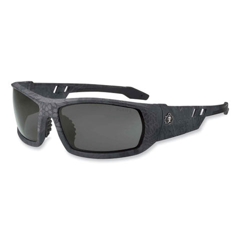 Skullerz Odin Safety Glasses, Kryptek Typhon Nylon Impact Frame, Polarized Smoke Polycarbonate Lens