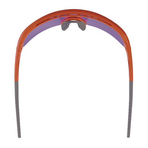 Skullerz Aegir Safety Glasses, Mirrored Lenses, Orange Nylon Impact Frame, Purple Mirror Polycarbonate Lens